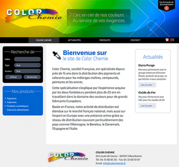 colorchemie_0, , création de site web, internet, graphisme, développement web, hébergement internet